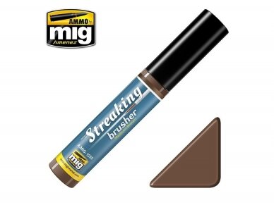 AMMO MIG - Sendinimo priemonė STREAKINGBRUSHER Medium Brown 1250