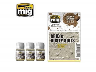 AMMO MIG - Набор эффектов старения ARID & DUSTY SOILS, 7440