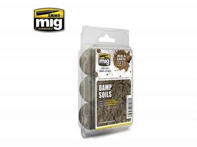 AMMO MIG - Sendinimo rinkinys DAMP SOILS, 7439 1