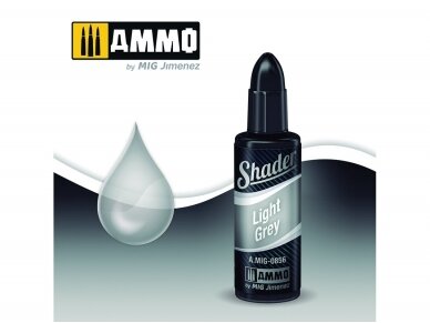 AMMO MIG - Shader värv Light Grey, 10 ml, 0856