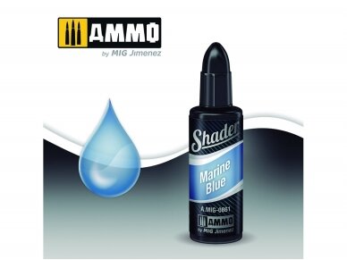 AMMO MIG - Shader краски Marine Blue, 10 ml, 0861