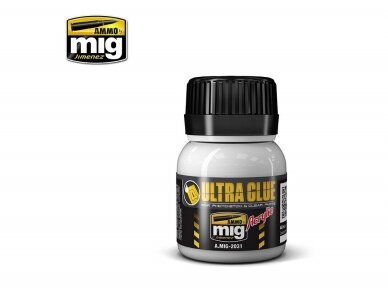 AMMO MIG - ULTRA GLUE - FOR ETCH, CLEAR PARTS & MORE (Klijai) 40ml, 2031