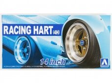 Aoshima - Wheels Racing Hart (4H) 14", 1/24, 05377