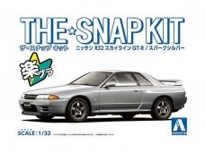 Aoshima - The Snap Kit Nissan R32 Skyline GT-R / Spark Silver, 1/32, 06356
