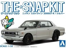 Aoshima - The Snap Kit Nissan Skyline 2000GT-R Silver, 1/32, 05882