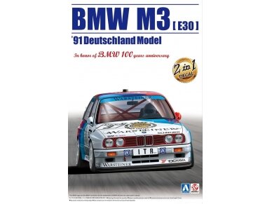 Aoshima Beemax - BMW M3 (E30) `91 Deutschland Model, 1/24, 09819