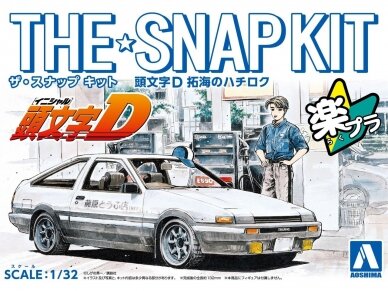 Aoshima - The Snap Kit Initial D Toyota AE86 Trueno Fujiwara Takumi Ver., 1/32, 06469