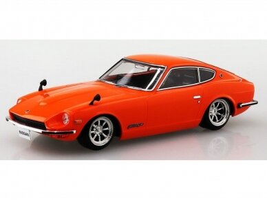 Aoshima - The Snap Kit Nissan S30 Fairlady Z Custom Wheel / Orange, 1/32, 06476 1