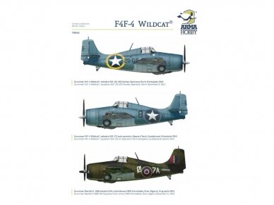 Arma Hobby - Grumman F4F-4 Wildcat Operation Torch, 1/72, 70065 3