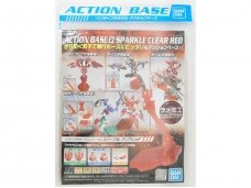 Bandai - Action Base 2 Sparkle Clear Red, 57603