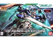 Bandai - HG00 Gundam GN-0000+GNR-010 00 Raiser + GN Sword III, 1/144, 57383