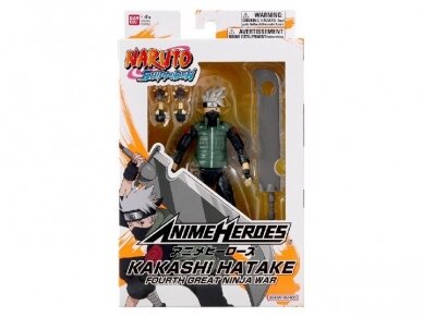 Bandai - ANIME HEROES NARUTO - HATAKE KAKASHI GOURTH GREAT NINJA WAR, 36963