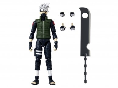 Bandai - ANIME HEROES NARUTO - HATAKE KAKASHI GOURTH GREAT NINJA WAR, 36963 6