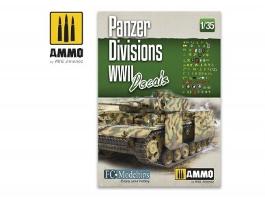 AMMO MIG - Panzer Divisions WWII Decals, 1/35, 8061