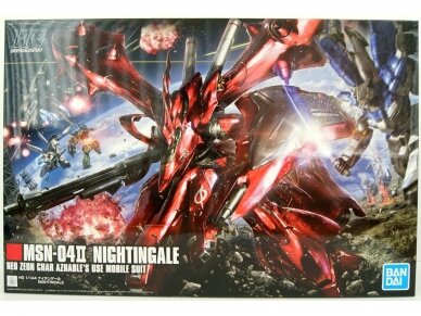 Bandai - HGUC MSN-04II Nightingale Neo Zeon Char Aznable's Use Mobile Suit, 1/144, 61787