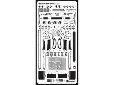 Beemax - Audi Sport Quattro S1 E2 Monte Carlo Rally 1986. Набор дополнений к модели, 1/24, E24035 1