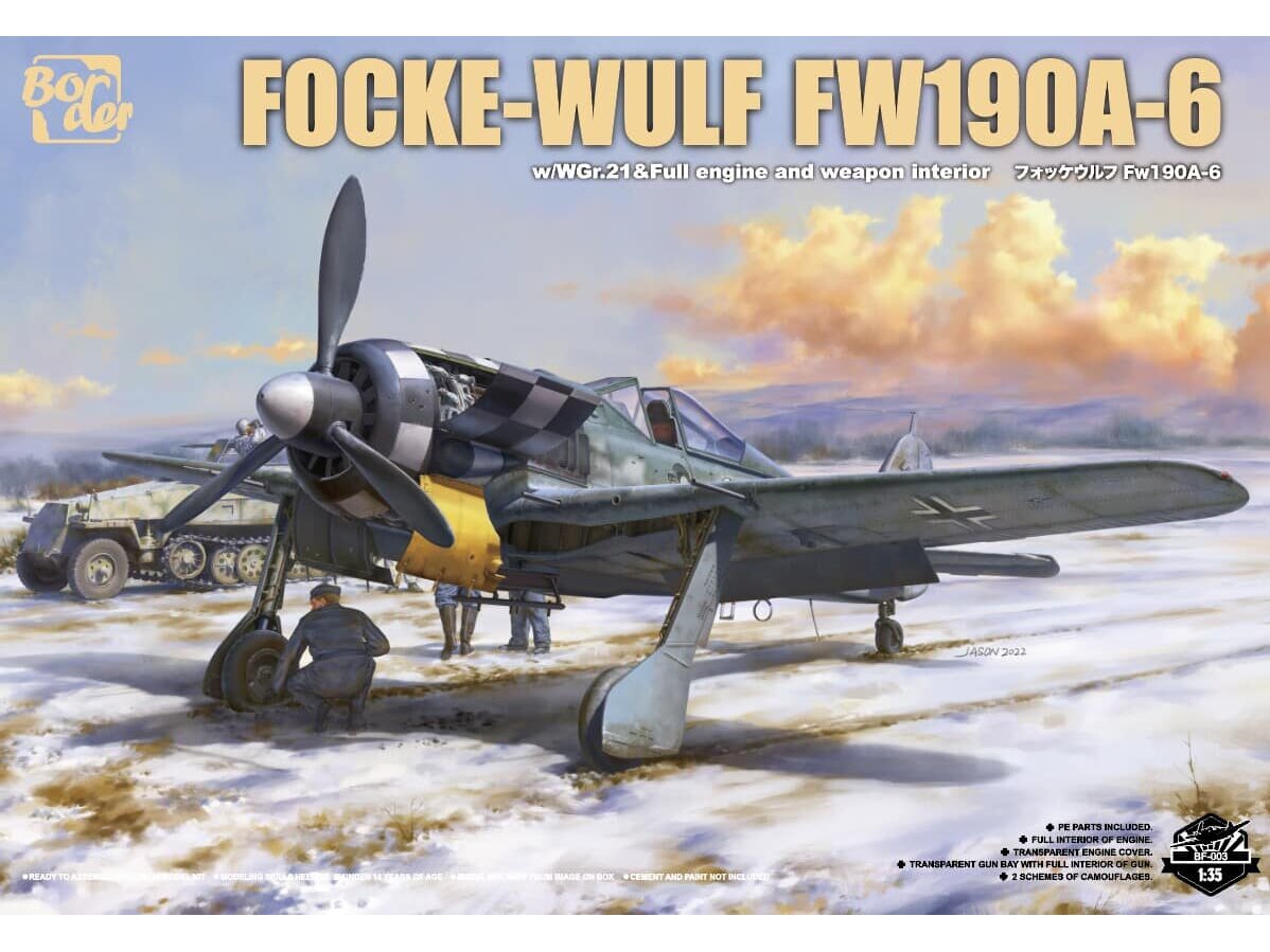 Border Model Focke Wulf Fw 190a 6 W Wgr 21 And Full Engine And Weapons