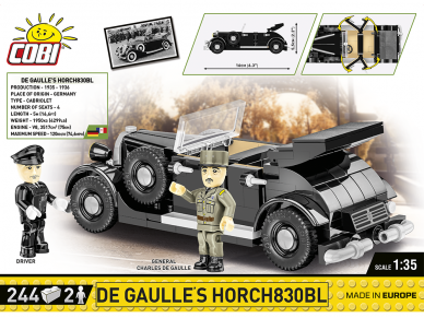 COBI - Constructor De Gaulle's Horch830BL, 1/35, 2261 1