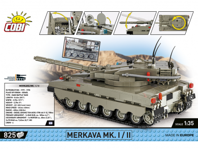 COBI - Constructor Merkava Mk. 1/2, 1/35, 2621 1