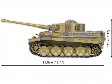 COBI - Konstruktorius Panzer VI Tiger no131, 1/28, 2588 8