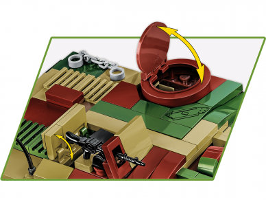 COBI - Konstruktorius Sturmgeschütz IV Sd.Kfz.167, 1/28, 2576 4