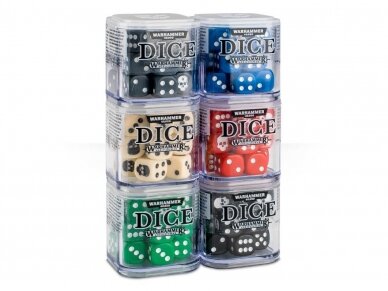 Dice Cube, GREY (stalo žaidimų kauliukai, pilki), 65-36 2