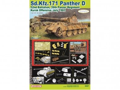 Dragon - Sd.Kfz.171 Panther D 52nd Battalion, 39th Panzer Regiment Kursk Offensive, July 1943 (Premium Edition), 1/35, 6867 1