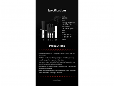 DSPIAE - SF-16 Irregular Glass Mirror Polishing File (fail), DS56829 2