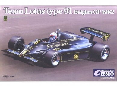 EBBRO -  Team Lotus type 91 Belgian GP 1982, 1/20, 20019