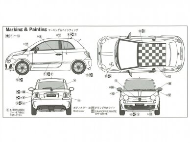 Fujimi - Fiat 500 Abarth, 1/24, 12372 6