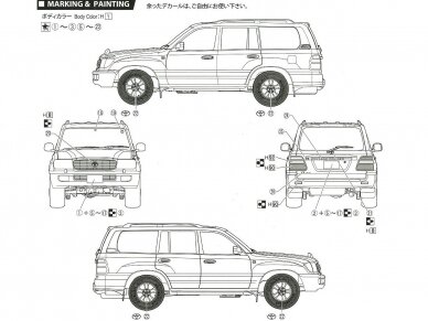 Fujimi - Toyota Land Cruiser 100 Wagon VX Limited, 1/24, 03800 6