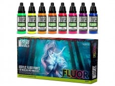 Green stuff world - Set x8 Fluor Paints, 9353