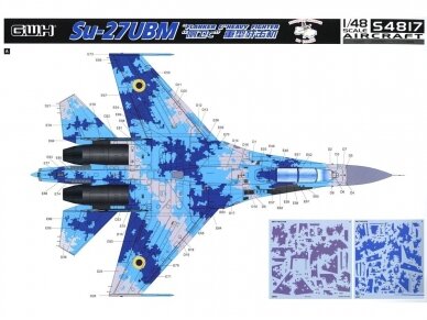 Great Wall Hobby - Ukrainian Air Force Su-27UB Digital Camouflage Limited Edition, 1/48, S4817 11