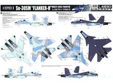 Great Wall Hobby - Su-30SM "Flanker H" Multirole Fighter Russian Air Force Multirole Fighter, 1/48, L4830 19