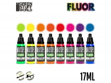 Green stuff world - Set x8 Fluor Paints, 9353 2