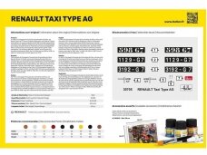 Heller - Renault Taxi Type AG mudeli komplekt, 1/24, 35705