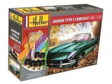 Heller - Jaguar Type E 328 OTS dovanų komplektas, 1/24, 56719