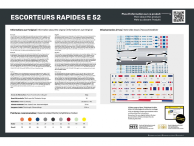 Heller - Escorteurs Rapides E 52 (Frigate Le Normand-class) Collection Historique, 1/400, 81094 1