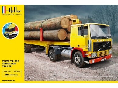 Heller - Volvo F12-20 & Timber Semi Trailer Starter Set, 1/32, 57704