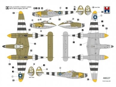 Hobby 2000 - Lockheed P-38J Lightning ETO 1944, 1/48, 48027 1