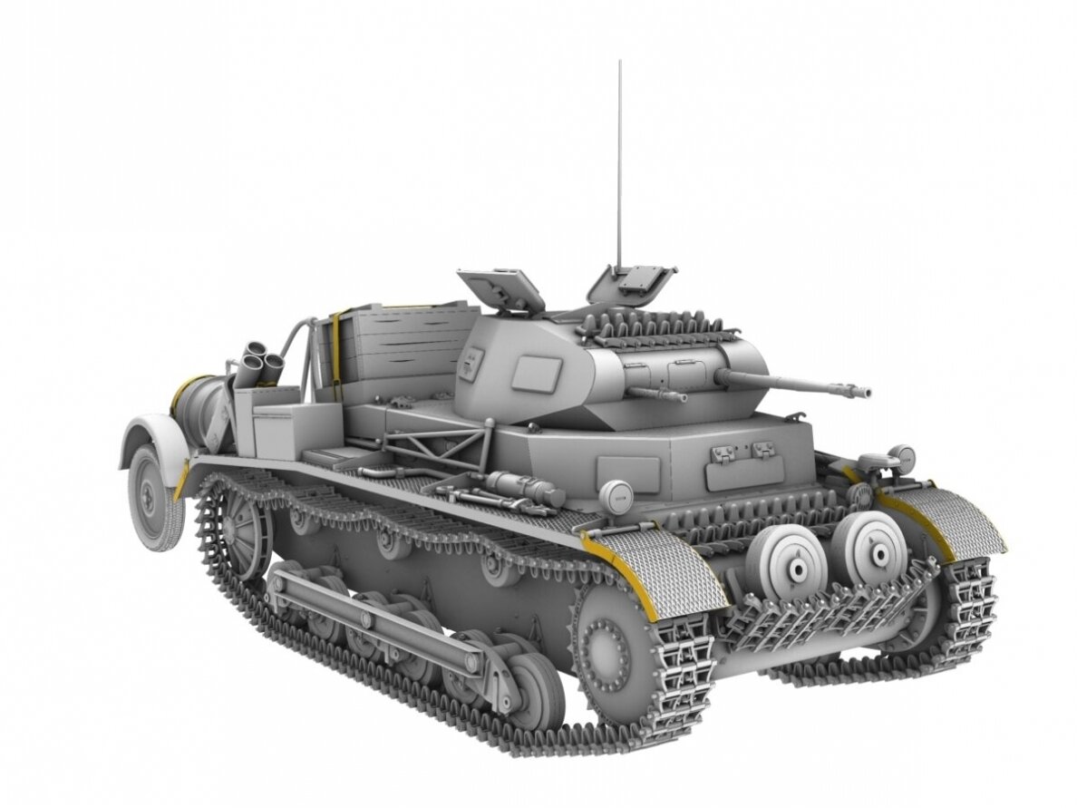 IBG Models - Pz.Kpfw. II Ausf.b German Light Tank With Fuel Trailer, 1/ ...