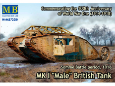 Master Box - MK I "Male" British Tank Somme Battle period, 1916 (Mark I), 1/72, 72001