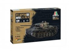 Italeri - Pz. Kpfw. III Ausf. J/L/M/N, 1/56, 25757