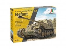 Italeri - Elefant Sd.Kfz. 184 Panzerjager Tiger (P), 1/35, 0211