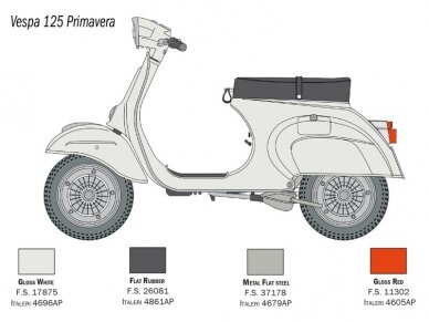 Italeri - Piaggio Vespa 125 "Primavera", 1/9, 4633 15