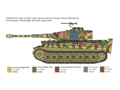 Italeri - Sd.Kfz.181 Panzerkampfwagen Tiger I Ausf.E (Late Production) D-Day 80th Anniversary, 1/35, 6754 7