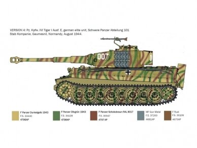Italeri - Sd.Kfz.181 Panzerkampfwagen Tiger I Ausf.E (Late Production) D-Day 80th Anniversary, 1/35, 6754 8