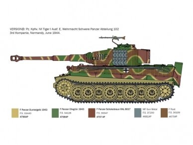 Italeri - Sd.Kfz.181 Panzerkampfwagen Tiger I Ausf.E (Late Production) D-Day 80th Anniversary, 1/35, 6754 9