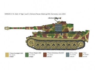 Italeri - Sd.Kfz.181 Panzerkampfwagen Tiger I Ausf.E (Late Production) D-Day 80th Anniversary, 1/35, 6754 10