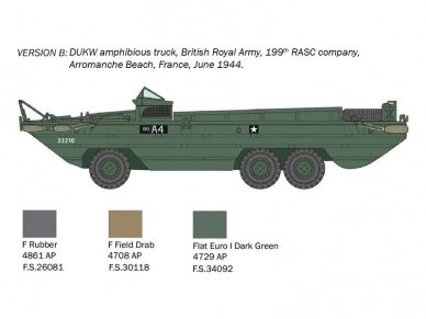 Italeri - DUKW 2 1/2 ton GMC truck amphibious version "D-Day 80° Anniversary", 1/72, 7022 4